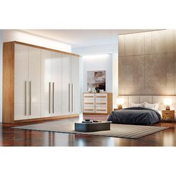 Guarda Roupa Casal 6 Portas e 6 Gavetas Pernambuco Naturale - Rufato - 4 Guarda Roupa Casal 6 Portas e 6 Gavetas Pernambuco Naturale - Rufato - 4