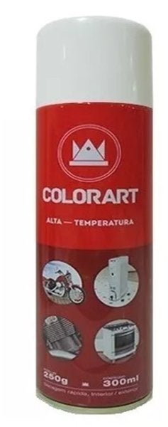 Tinta Spray Alta Temperatura Branco Colorart 300ml - 1