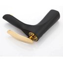 Ver imagem 3 de Torneira Banheiro Monocomando Baixa Preta e Dourada