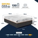 Ver imagem 4 de Cama Box com Colchão Ortopédico de Espuma D33 a Vácuo Sonno Full - Lucas Home - Queen