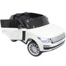 Mini Carro Elétrico Infantil 24v Range Rover Banco de Couro Mp5 Controle Branco Brinqway Bw- - 3