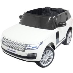 Mini Carro Elétrico Infantil 24v Range Rover Banco de Couro Mp5 Controle Branco Brinqway Bw- - 1