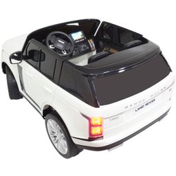 Mini Carro Elétrico Infantil 24v Range Rover Banco de Couro Mp5 Controle Branco Brinqway Bw- - 5