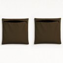 Ver imagem 1 de Kit 2 Capa de Almofada 42cm Decorativa Suede Sofá Poltrona Cor:marrom