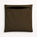 Ver imagem 2 de Kit 2 Capa de Almofada 42cm Decorativa Suede Sofá Poltrona Cor:marrom
