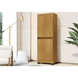 Armário Multiuso Escritório Quarto 4 Portas Gael Rede Móveis - 1