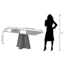 Ver imagem 5 de Mesa para Sala de Jantar Patricia 160x80cm e 6 Cadeiras Tais Cimol Nature/Off White/Joli