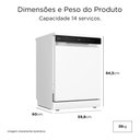 Ver imagem 3 de Lava-Louças 14 Serviços Touch Plus Branca Midea MDWTF14W1 - 127V