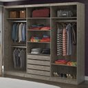 Ver imagem 2 de Guarda-Roupa Casal com Espelho 3 Portas de Correr