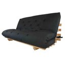 Ver imagem 1 de Futon Casal King Oriental Preto Madeira Nobre