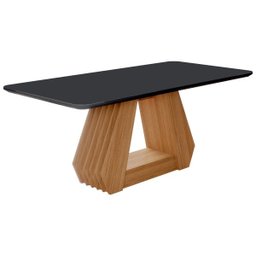 Mesa para Sala de Jantar Agata 180 x 90cm e 6 Cadeiras Nicole Cimol Nature/Chumbo/Joli - 2