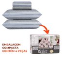Ver imagem 7 de Jogo de Lençol Queen 4 Peças Sultan Realce Premium 140 Fios Breno