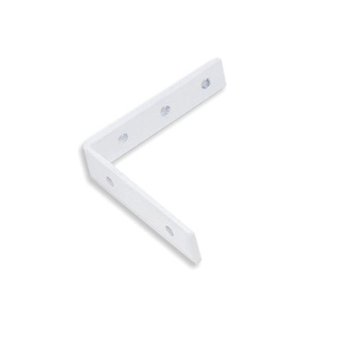 Kit 200 Cantoneira Cortina Aço Epóxi Branca 8x8cm 3428 -loth