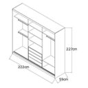Ver imagem 5 de Guarda-Roupa Casal 3 Portas de Correr 
