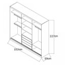 Ver imagem 5 de Guarda-Roupa Casal 3 Portas de Correr 
