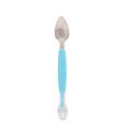 Ver imagem 5 de Colher para Bebês Criança 2 em 1 Raspa Frutas Silicone Inox:azul