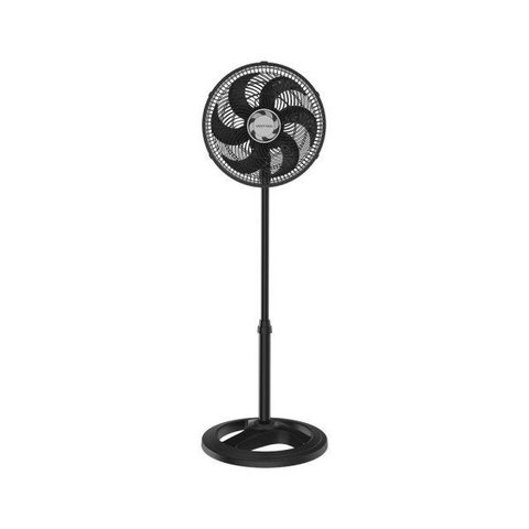 Ventilador de Coluna Preto 30cm Turbo 6 Pás Oscilante - Ventisol 220V