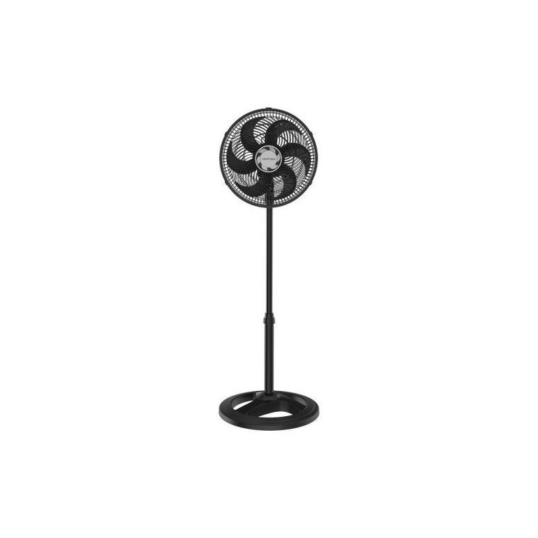 Ventilador de Coluna Preto 30cm Turbo 6 Pás Oscilante - Ventisol 127v