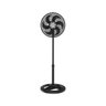 Ventilador de Coluna Preto 30cm Turbo 6 Pás Oscilante - Ventisol 127v - 1