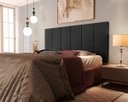 Ver imagem 1 de Cabeceira Painel Estofada para Cama Queen 1,60 - Preto
