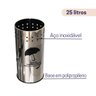 Cesto Guarda-chuvas Inox Perfurado RED 22 L MS - 3