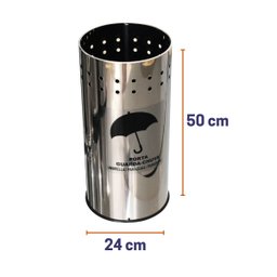 Cesto Guarda-chuvas Inox Perfurado RED 22 L MS - 2