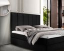 Ver imagem 2 de Cabeceira Estofada para Cama de Casal - Preto