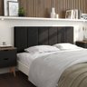 Cabeceira Estofada para Cama de Casal - Preto - 1