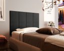 Ver imagem 1 de Cabeceira Almofadada para Cama de Solteiro - Preto