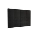 Ver imagem 2 de Cabeceira Almofadada para Cama de Solteiro - Preto