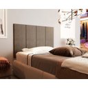 Ver imagem 1 de Cabeceira Almofadada para Cama de Solteiro - Marrom