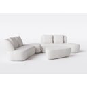 Ver imagem 5 de Sofá Living Modulado de Canto com Puff 2,60m X 2,90m em Boucle Off White - Van Gogh - Home Mobily