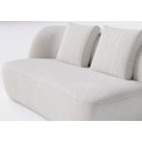 Ver imagem 3 de Sofá Living Modulado de Canto com Puff 2,60m X 2,90m em Boucle Off White - Van Gogh - Home Mobily