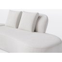 Ver imagem 4 de Sofá Living Modulado de Canto com Puff 2,60m X 2,90m em Boucle Off White - Van Gogh - Home Mobily