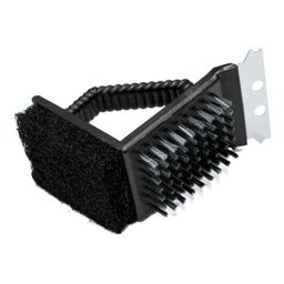 Escova Limpa Grelha Com Espátula 3 Em 1 Mimo Style - 2