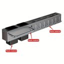 Ver imagem 4 de Organizador de Cozinha Aço Carbono Montagem Parede Preto