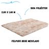 Tapete Felpudo Peludo para Sala Quarto Luxo 2 00 x 1 40 - 2