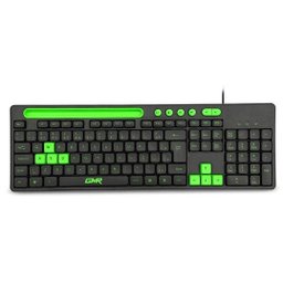 Teclado USB Gamer Multilaser Tc264 com Suporte Smartphone Preto/Verde - Gk120 - 3