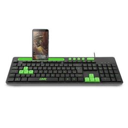 Teclado USB Gamer Multilaser Tc264 com Suporte Smartphone Preto/Verde - Gk120 - 2