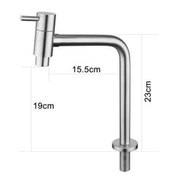 Torneira Banheiro Lavatório Inox 23 cm Mesa NOX08 Doan - 4
