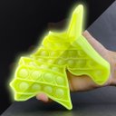 Ver imagem 4 de Pop It Brilha no Escuro Fluorescente Unicórnio Fidget Toy Brinquedo Anti Stress Sensorial - Amarelo