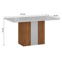 Ver imagem 2 de Mesa de Jantar Doha 120x80 Reto Freijó Decor Off White – Leifer Móveis