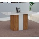Ver imagem 3 de Mesa de Jantar Doha 120x80 Reto Freijó Decor Off White – Leifer Móveis