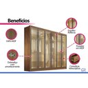 Ver imagem 5 de Guarda Roupa Casal Linea 6 Portas 4 Gavs Fendi N. Horizonte