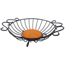 Ver imagem 2 de Fruteira de Mesa Redonda de Ferro e Madeira Grande Organização e Decoração para Cozinhas e Áreas