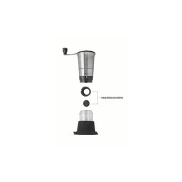 Moedor para Café Tramontina Realce em Aço Inox com Copo de Acrílico e Moinho em Cerâmica - 6