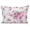 Kit Colcha Cobre Leito Casal Queen 100% Algodão 200 Fios Matelado Floral Rosa 3 Peças - 3