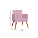 Ver imagem 5 de Poltrona Decorativa Nina Capitonê Lilas Vallisa Decor
