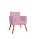 Ver imagem 3 de Poltrona Decorativa Nina Capitonê Lilas Vallisa Decor