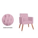 Ver imagem 2 de Poltrona Decorativa Nina Capitonê Lilas Vallisa Decor